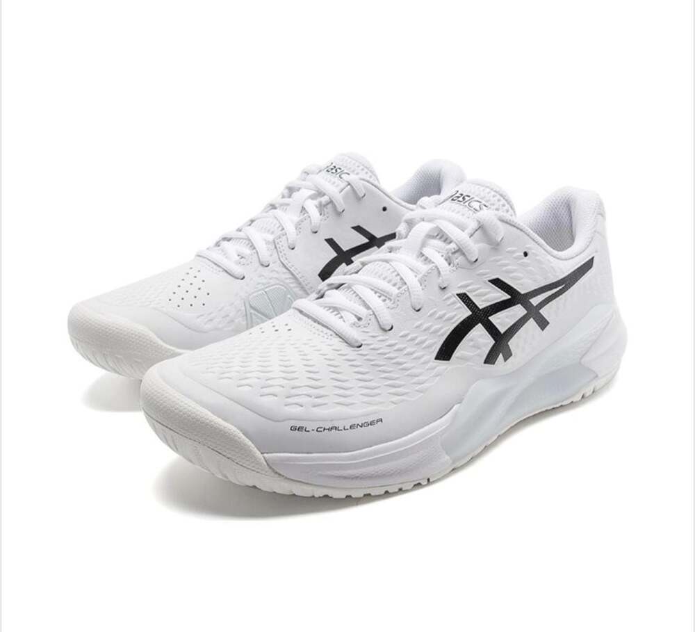 ASICS Gel-Challenger 14 White Black Tennis Shoes 1041A405